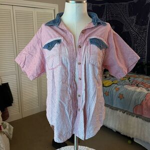 vintage collared short sleeve shirt